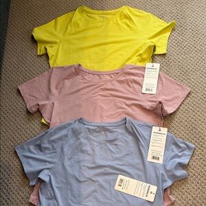 Set of Three Layer 8 Short Sleeve Performance T-Shirts